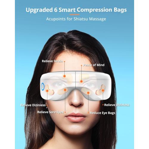 Eye Massager with Heat, Heated Eye Mask with Bluetooth Music, Face Massager, Mask for Migraine & Headache Relief, Improved Sleep, Birthday Gifts for Mom Dad Women Men Her Him