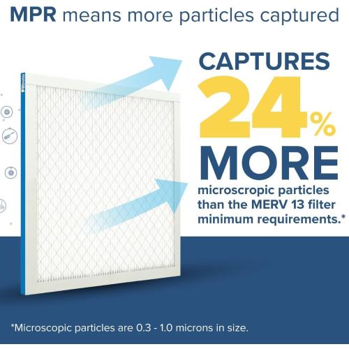 Filtrete 16x25x1 AC Furnace Air Filter, MERV 13, MPR 1900, Premium Allergen, Bacteria&Virus Filter, 3-Month Pleated 1-Inch Electrostatic Air Cleaning Filter, 2-Pack (Actual Size 15.719x24.72x0.78 in)