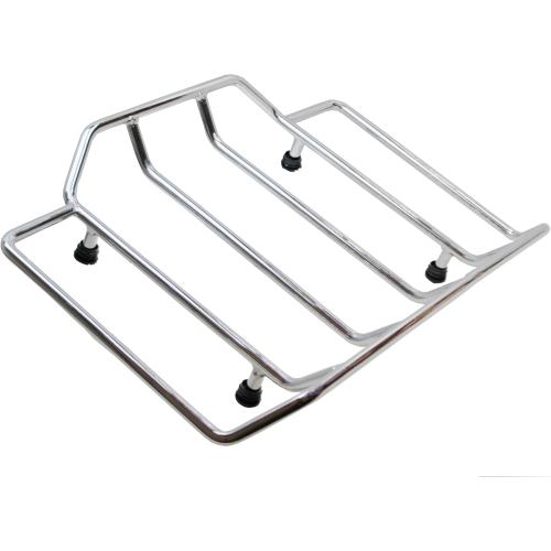 Top Box Luggage Rack Motorcycle Trunk Rail Rack Compatible for Harley Street Glide Electra Glide Road Glide King Ultra Limited 1984-2024 (Chrome)