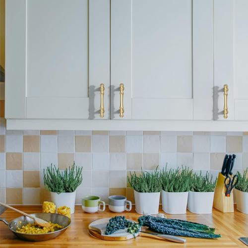 Asidrama 10 Pack 3 Inch(76mm) Gold Kitchen Cabinet Handles, Cabinet Pulls Kitchen Cabinet Hardware for Cupboard Drawer Pulls