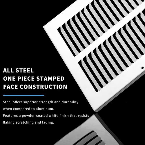 20x20 Return Air Grille(Duct Opening Size),Air Return Vent Cover,Flat Vent Cover,Rejillas De Aire Acondicionado para Casa,Return Air Grilles,Outer Dimensions:21.75Wx21.75H(20Wx20H, Duct Opening)