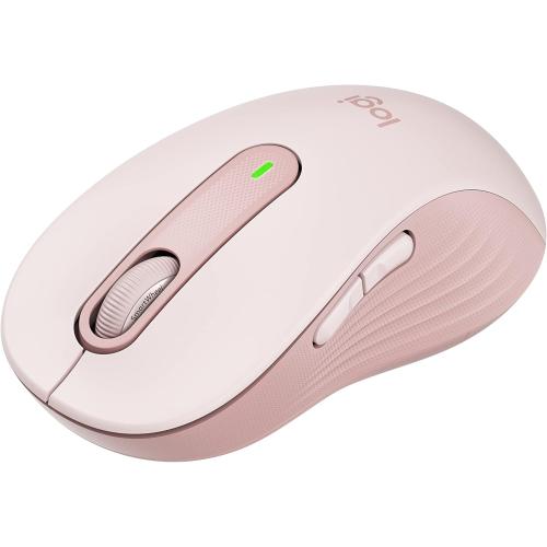 Logitech Wireless Mouse Signature M650- Small Hands, 2-Year Battery, Silent Clicks, Customizable Buttons, Bluetooth, PC/Mac/Chromebook - Rose, Right-Handed, Small-Medium
