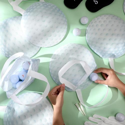 Shihanee 24 Pcs Golf Party Favor Bags Ball Themed Party Non Woven Goodie Candy Bags Sport Game Treat Handbags Golf Gift Handbags for Sports Theme Parties Supplies