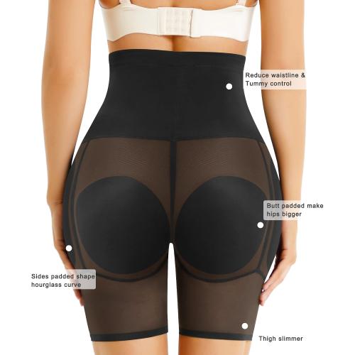 Size L/XL ..Women Shapewear Control Panties Body Shaper Butt Lifter Padded Hip Enhancer Seamless Underwear Hi- Waist Short