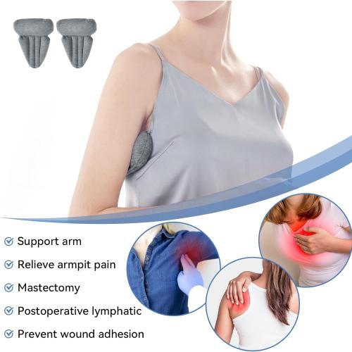 Wedge Pillow Set for After Surgery, 5 PCS Bed Wedge Pillow for Sleeping, Memory Foam Orthopedic Back Adjustable Pillow for Pain Relief and Acid Reflux with 2 PCS Axilla Pillow Grey