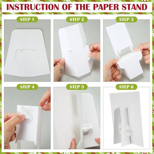 Meanplan 52 Pcs Christmas Hot Chocolate Bar Cocoa Bar Supplies 8 Acrylic Jars with Spoons 1 Hot Cocoa Stand Sign 24 Round Stickers 18 Tent Cards for Xmas Winter Party Supplies(Classic Color)