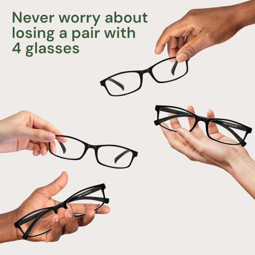 Gaoye  0.5 Reading Glasses Men - Blue Light Blocking Lenses, TR90 Frames, UV400 - Eyeglasses with Clear Vision