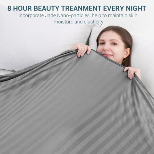 Elegear Revolutionary Cooling Blanket Twin, Absorbs Heat to Keep Body Cool for Night Sweats, Double Sided Arc-Chill3.0 Cooling Fiber Q-Max>0.5, Lightweight Summer Cold Blankets for Sleeping, 59“ x 79”