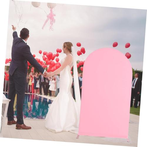 PRETYZOOM Elegant Spandex Wedding Arch Bracket Cloth Backdrop Sleeve for Ceremony Decoration for Weddings and Birthday Parties