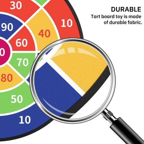 TEMI 29 Large Dart Board for Kids, Boys Toys Dartboards with 20 Balls, Indoor and Outdoor Sport Fun Party Play Game Toys, Birthday Gifts for Boys Girls 3 4 5 6 7 8 9 10 11 12 Years Old