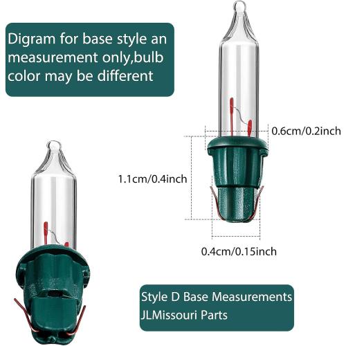 Mudder 60Count 2.5V Christmas 50/100/150/200 Count Mini Incandescent Wire String Lights Replacement Bulbs Indoor/Outdoor Christmas Lights Decor for Home Xmas Tree (Green Base with Warm White Bulb)