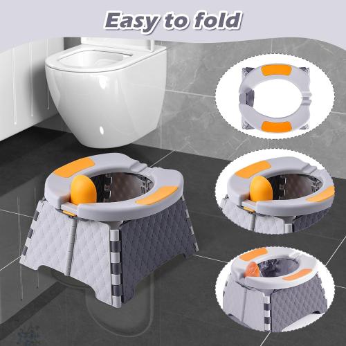 Travel Potty for Toddlers, Portable Foldable Toilet Training Seat