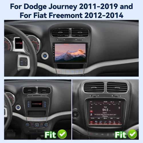 [2G 64G] Car Radio for Dodge Journey 2011-2019 and for Fiat Freemont 2012-2014, 9 inch Touch Screen Android Stereo, HiFi Audio/Carplay/Android Auto/SWC/Bluetooth/WiFi