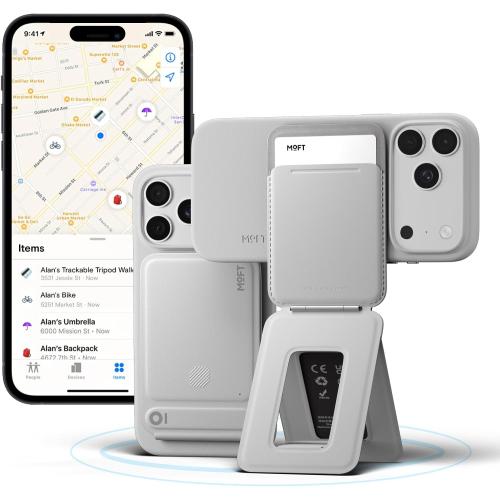 MOFT Trackable Tripod Wallet for Selfie,4-in-1 MagSafe Find My Phone Wallet