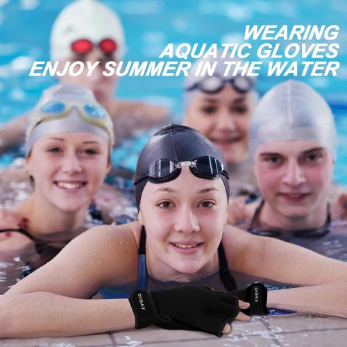 TAGVO Aquatic Gloves for Helping Upper Body Resistance, Webbed Swim Gloves Well Stitching, No Fading, Sizes for Men Women Adult Children Aquatic Fitness Water Resistance Training