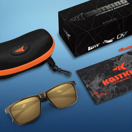 KastKing FlatRock Polarized Sport Sunglasses for Men & Women, UV Protection