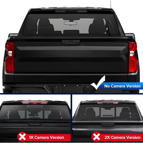 LED Third Brake Light for 2019-2025 Silverado Sierra 1500 2500HD 3500HD | Only for Models without Any Cargo Bed Camera | 3rd Brake Light | Rear Brake Cargo Light | Smoked Len