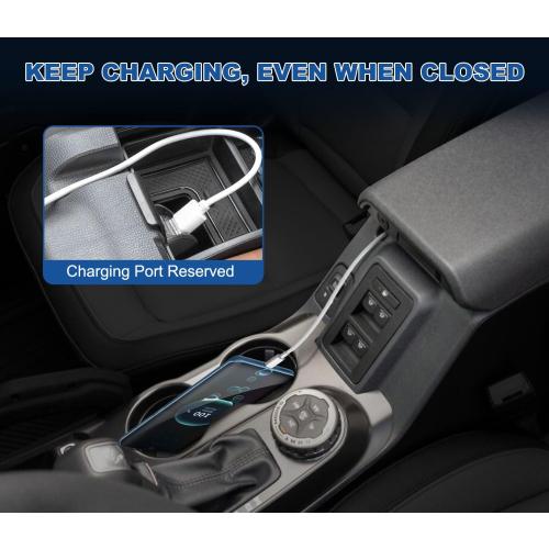 2026 Upgrade Center Console Organizer fit for 2025 2026 Ford Bronco 4 Door Full Size Bronco Center Console Storage for Ford Bronco 2025 2026 Storage Accessories|Not for 2 Dooor/Manual/Sport Model|