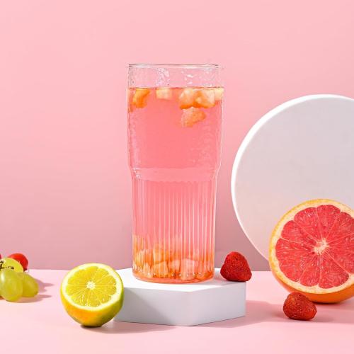 20 OZ Iced Coffee Cup With Glass Lids and Straws,High Borosilicate Glass Tumbler Cup Reusable Wide Mouth Smoothie Cups(Clear,1cup)…