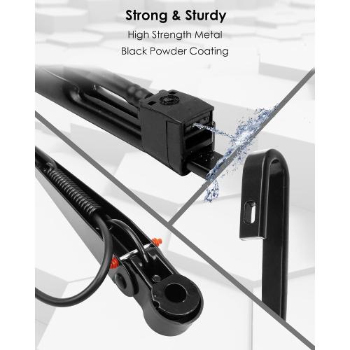 2 Pack Black Windshield Wiper Arm Fits for peterbilt 379 1990-2007, LH or RH Wiper Arms Replace 602-5411 R236002, Direct Fit, 1 Pair