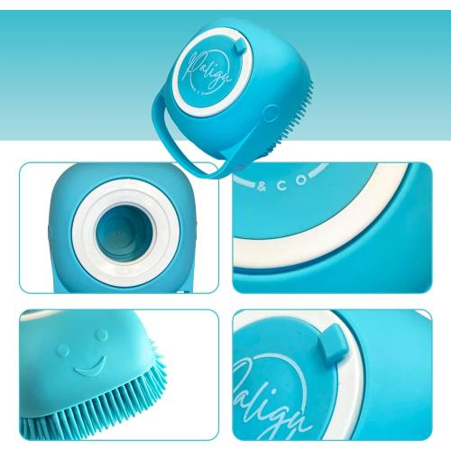 Peekaboo Cat Cave, Cat Tunnel Bed, Premium Cave Donut Tunnel Bed Set with Pet Brushes Bath Massage, Donut Design - Ideal Houses for Indoor by PALIGU & CO (Grey, Medium)