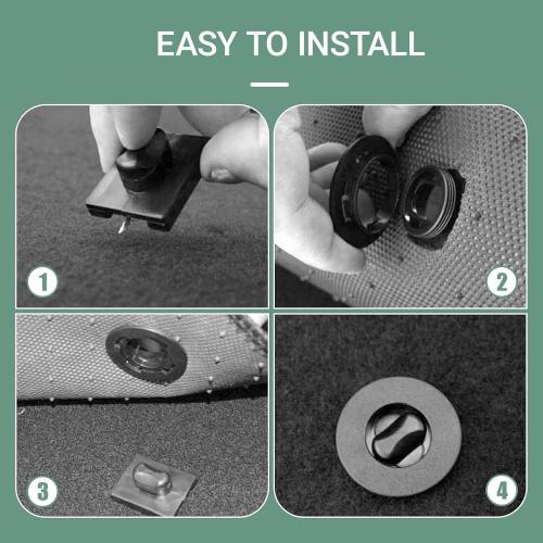 Boursin 4 floor mat fastener clips
