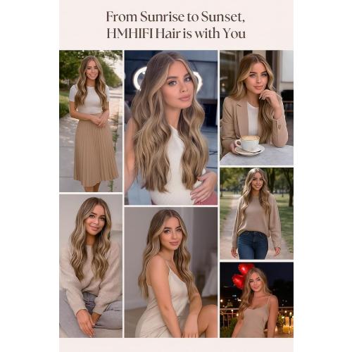 Size 26 Color dirty blond Long Ombre Blonde Wigs for Women 26 inch Long Wavy Middle Part Wig Ombre Blonde Wigs Upgraded Protein Fiber Hair Replacement Wig Cosplay Costume Halloween Wig(26'' Brown Ombre Blonde)