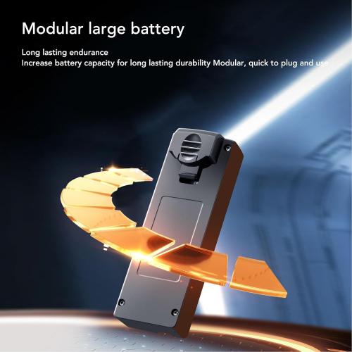 Drfeify Multifunction Foldable Drone with 8K Dual Camera LED Lights, 6 Channel Gyroscope Control, Obstacle Avoidance, Brushless Motor, for Adults Kids Beginners (Dual Battery