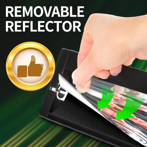 REPTI ZOO UVB Reptile Light, New Version T5 HO UVB Lighting Combo Kit, Reptile Terrarium Hood with 10.0 UVB Tube Bulb, Reptile Light Fixture 39W-34Inch