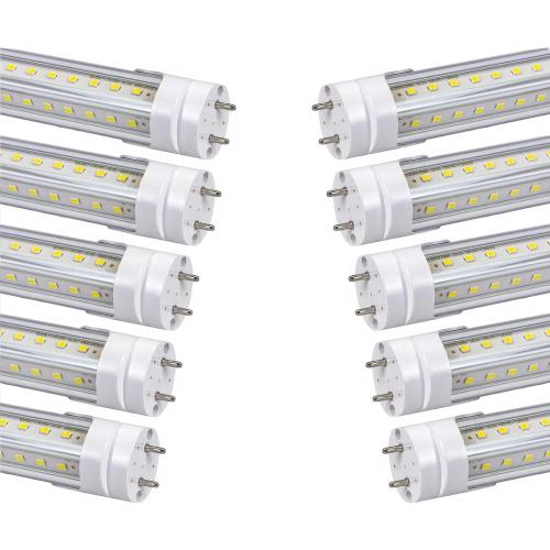 4 Foot 5000K T8 LED Bulbs T12 Fluorescent Tube Replacement | 36W 3600LM, G13 Big-Pin, F32T8 F40T12 LED Replacement, Dual-End Powered Type B Ballast Bypass Shop Lighting