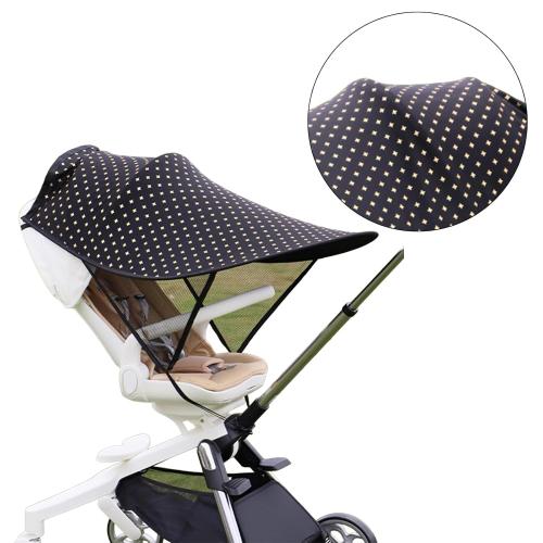 Infant Sun Shade for Stroller Car Seats,Breathable UV Protection Cover Pram Awning Baby Carriages Sun Shade Windshield Summer Stroller Accessories