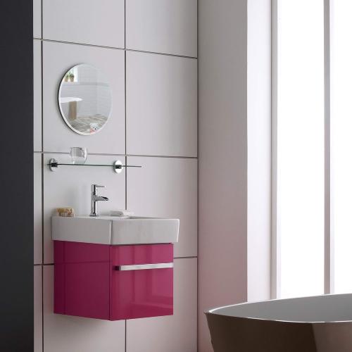 Size 16x16 Neue Design Mood Circle Bathroom Mirror Wall Mounted (16 x 16 Inch), Round Frameless with Beveled Edges for Bathroom Vanity