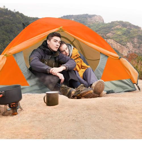 BISINNA 2/4 Person Camping Tent Lightweight Backpacking Tent Waterproof Windproof Two Doors Easy Setup Double Layer Outdoor Tents for Family Camping Hunting Hiking Mountaineering Travel