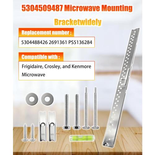 5304509487 Microwave Mounting Bracket Plate | Fits for Frigidaire, Crosley Kenmore Microwave,Replace 5304488426 2691361 PS5136284 and More.