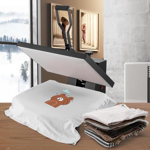 VEVOR Heat Press 1700W Power Heat Press Machine, Fast Heating, High Pressure Heat Press Machine for T-Shirt, Digital Industrial Sublimation Printer for Heat Transfer Vinyl, Easy to Use, Black