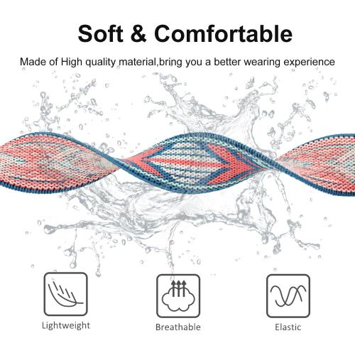 8 Pack 22mm Watch Bands Compatible with Samsung Galaxy Watch 3 Band 45mm/Galaxy Watch 46mm Bands/Samsung Gear S3 Frontier/Classic/Ticwatch Pro 3,Soft Elastic Nylon Bands for Men Women