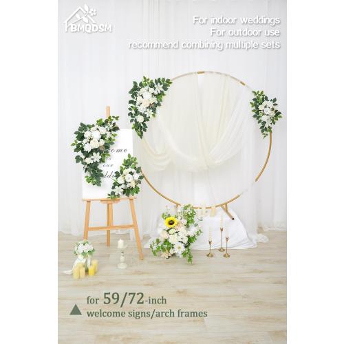 Pack of 2 Faux Flowers,Wedding Arch Flowers,Wisteria Hanging Flowers,Flower Garland Be Suited to Aisle Decorations for Wedding Ceremony,Wedding Arches for Ceremony