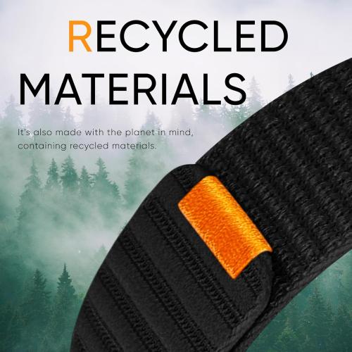 Fabric Band Compatible for Samsung Galaxy Watch 7/6/5/4 Series, Adjustable and Eco-Friendly Sport Loop Band for Galaxy Watch Active/Galaxy Active 2/Galaxy Watch 3(41mm)