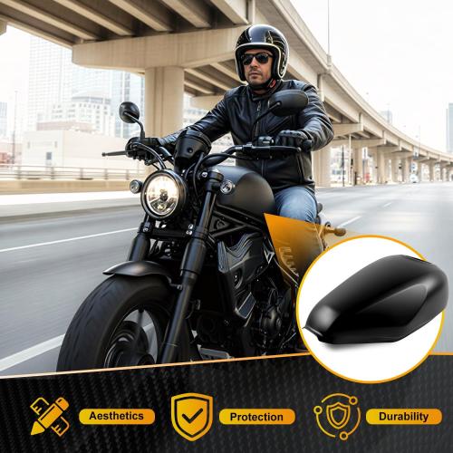 Motorcycle Fuel Tank Cover for Rebel CMX 500 300 250 CMX500 CMX300 CMX250 2017-2026 Oil Gas Fairing Cowl Protector, Matte Black