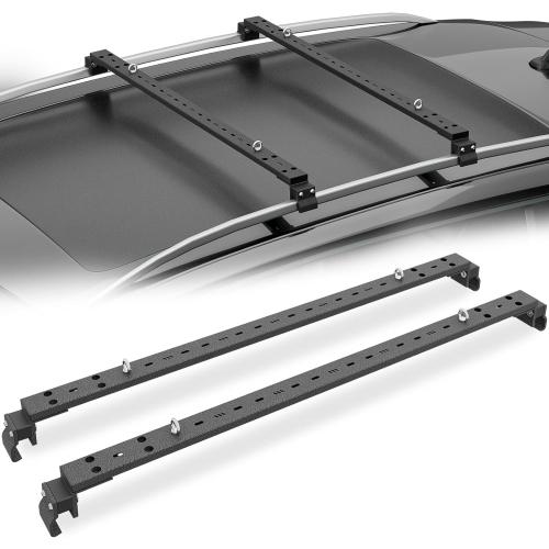 Heavy Duty 300 LBS Universal Roof Rack Cross Bars Compatible with Flush & Raised Side Rails, Adjustable Crossbars Cargo Carrier Rooftop Luggage Cars Vehicles Suvs