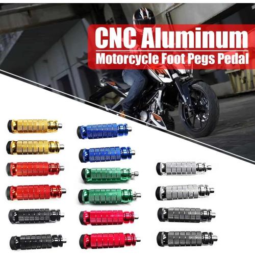 1 Pair of Motorcycle Footrest CNC Aluminum Pedal and Pedal for Modified Motorcycle (Color : 8)
