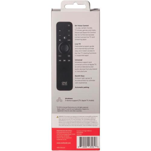 One For All URC1110 Apple TV Replacement Remote