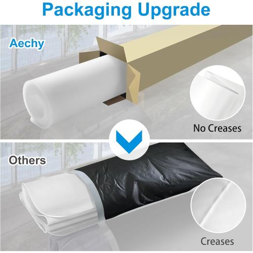 AECHY Silicone Mats for Kitchen Counter 47x23.6x0.08”, Largest Heat Resistant Mat Shipped Rolled Up Kitchen Island Silicone Countertop Protector Mat Nonslip Extra Large Counter Mat, Translucent