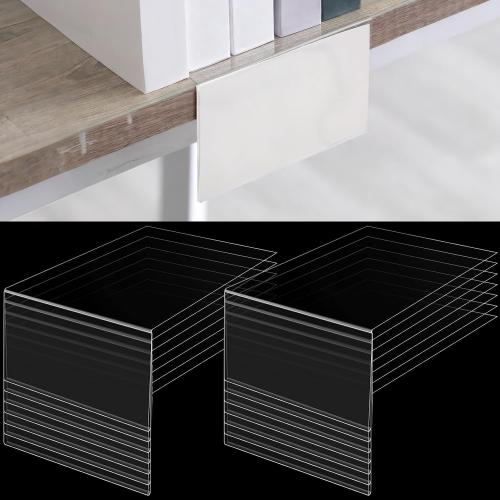 Containlol 15 Pcs Moveable Shelf Label Holder for Library, 5.1 x 3.2 Inch