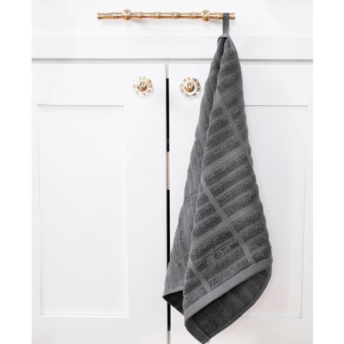 All-Clad Solid Kitchen Towels: Highly Absorbent, Super Soft Long Lasting - 100% Cotton, 17x30 Tea Towels for Cleaning & Drying Dishes, Pans, Glassware, or Countertops, (2-Pack), Pewter