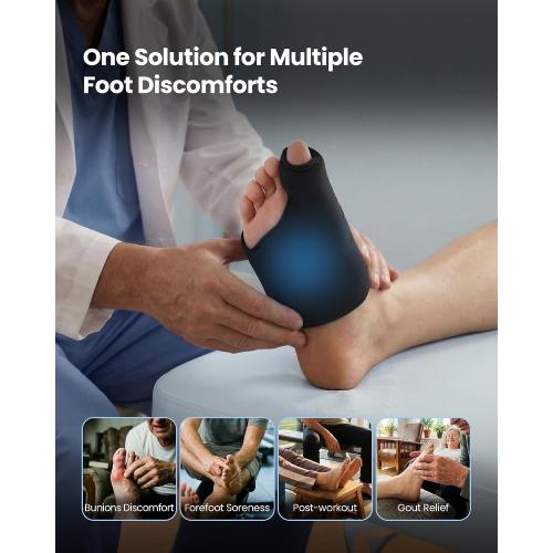 3D Forefoot Ice Pack with Dual-Layer Cooling Gel and Bunion Corrector