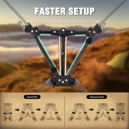 MOON LENCE Portable Camping Chair Backpacking Chair - The 4th Generation Ultralight Folding Chair - Compact, Lightweight Foldable Chairs for Hiking Mountaineering, Beach