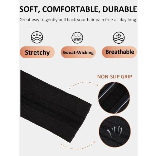 Sweat Bands Headbands for Women Non Slip Workout Sweatbands for Women Hair