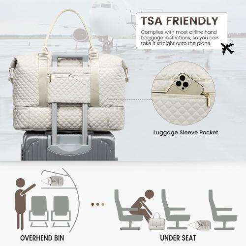 LOVEVOOK Travel Duffle Bag,Weekender Bags for Women with Shoe Compartment，Carry on Overnight Bag with Toiletry Bag,Gym Duffel Bag with Wet Pocket, Hospital Bags for Labor and Delivery