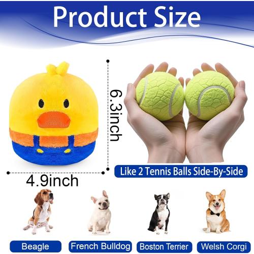 Interactive Dog Toys, Rechargeable Vibrating, Jumping,Talking & self-Moving Dog Toys, Puppy Toys to Keep Them Busy, Anxiety Relief & Boredom Buster for Small & Medium Dogs